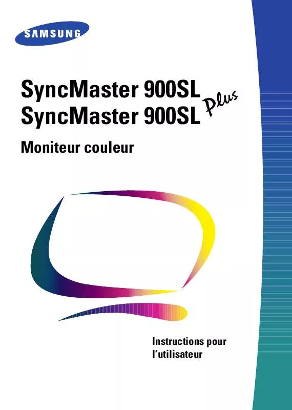 Mode d'emploi SAMSUNG SYNCMASTER 900SL