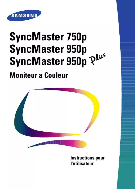 Mode d'emploi SAMSUNG SYNCMASTER 950P PLUS