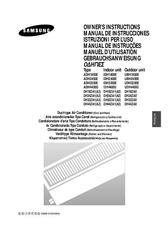 Mode d'emploi SAMSUNG ADH1800E