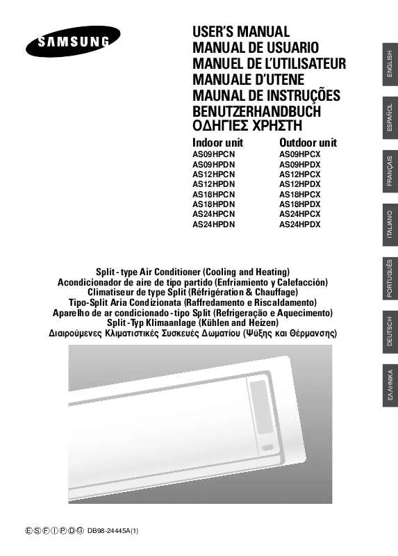 Mode d'emploi SAMSUNG AS09HPCN