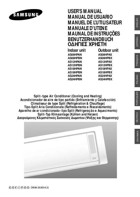 Mode d'emploi SAMSUNG AS24HPBN