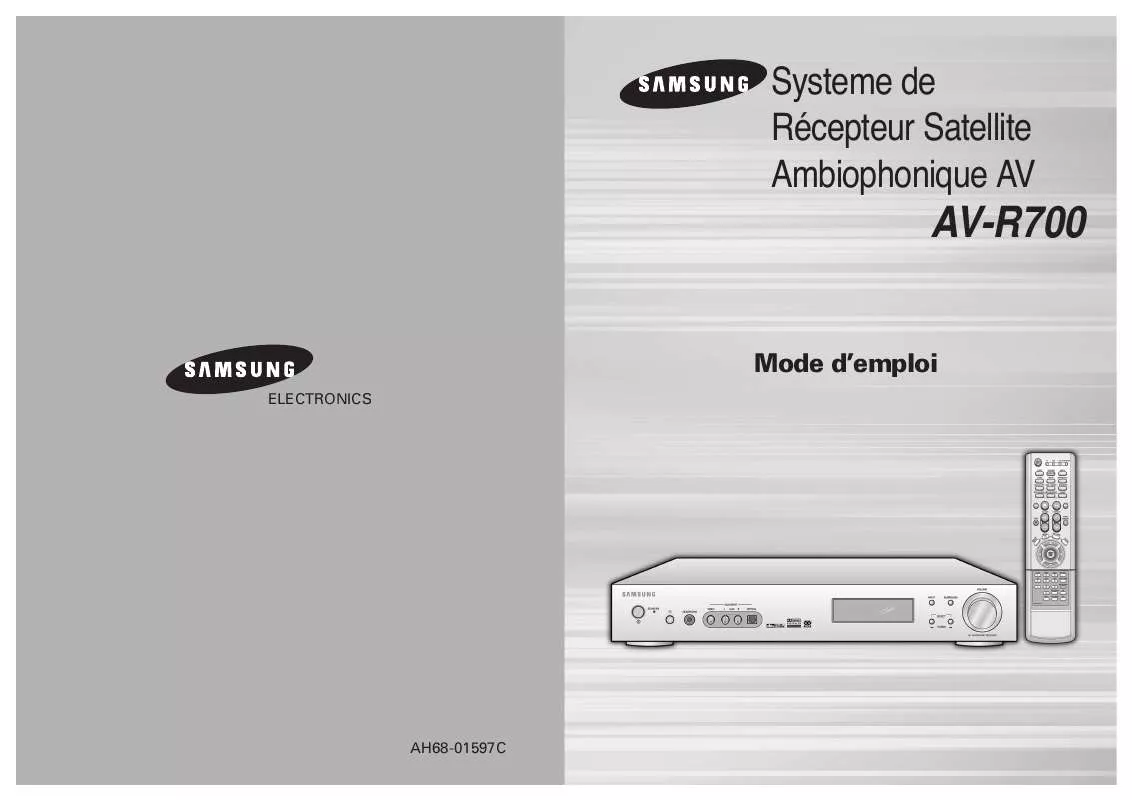 Mode d'emploi SAMSUNG AV-R700