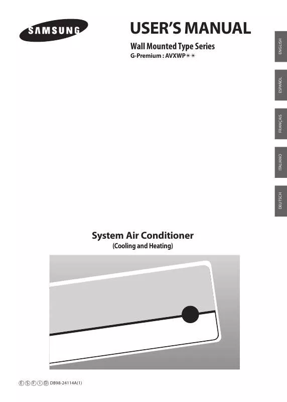 Mode d'emploi SAMSUNG AV-XWPH022EA