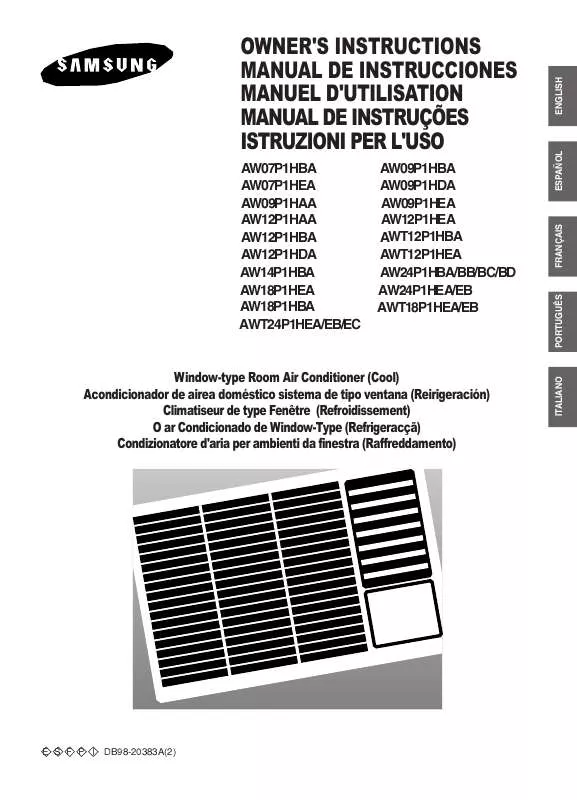 Mode d'emploi SAMSUNG AW07P1HEA