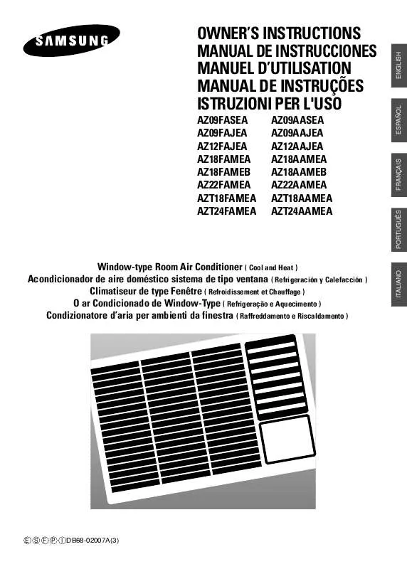 Mode d'emploi SAMSUNG AZ12FAJEA