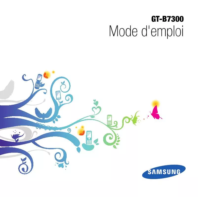 Mode d'emploi SAMSUNG B7300 OMNIA LITE