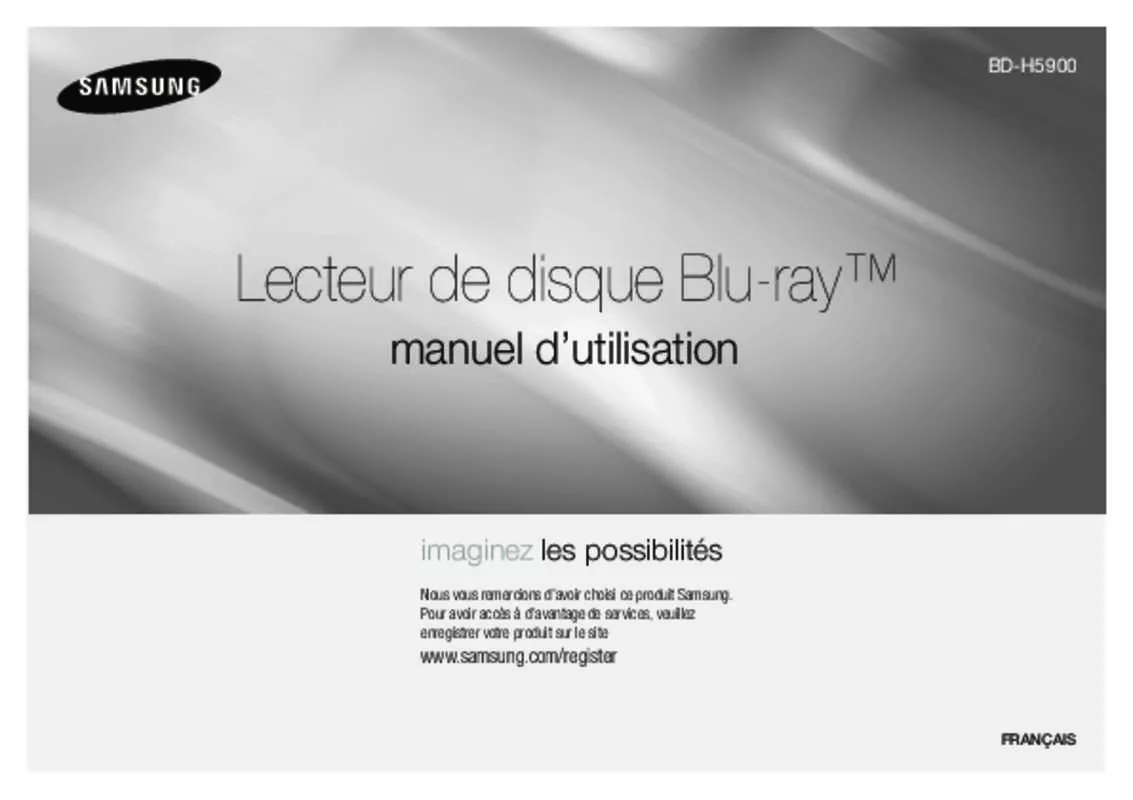 Mode d'emploi SAMSUNG BD-H5900