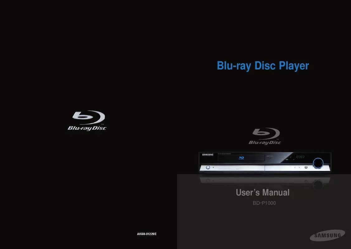 Mode d'emploi SAMSUNG BD-P1000