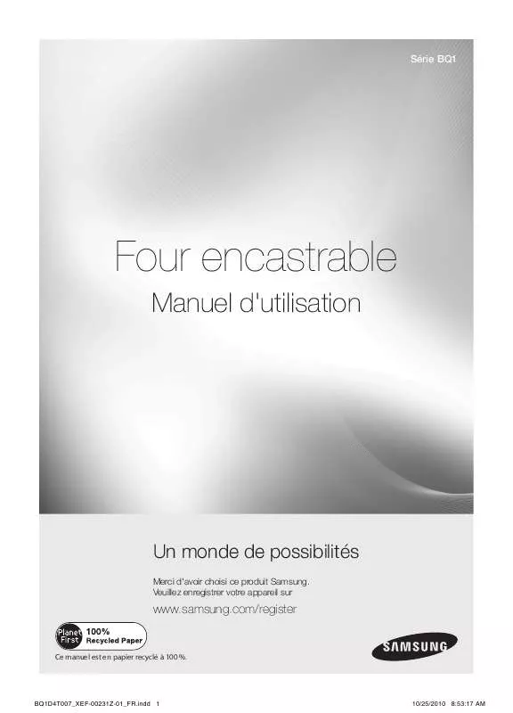 Mode d'emploi SAMSUNG BQ1D4B213