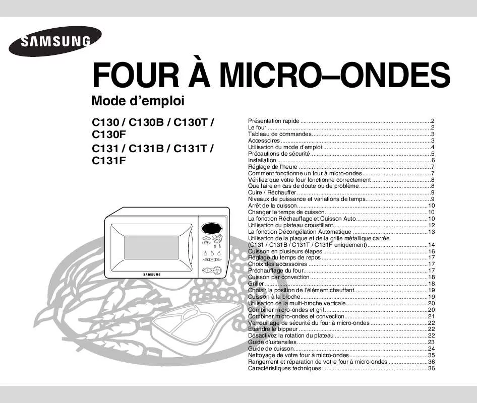 Mode d'emploi SAMSUNG C131