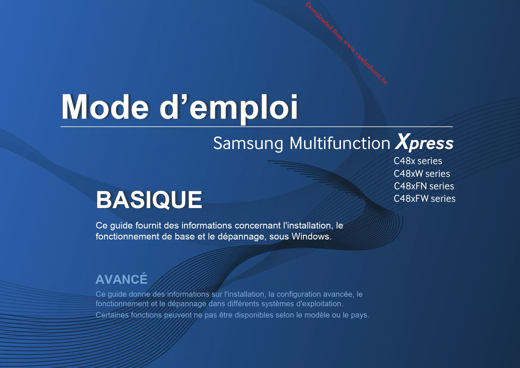 Mode d'emploi SAMSUNG C48X