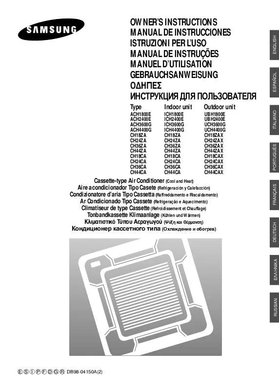 Mode d'emploi SAMSUNG CH18ZAX