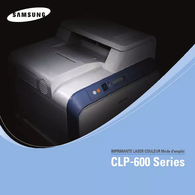 Mode d'emploi SAMSUNG CLP-600-XEU