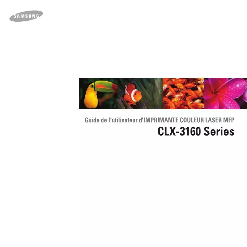 Mode d'emploi SAMSUNG CLX-3160N