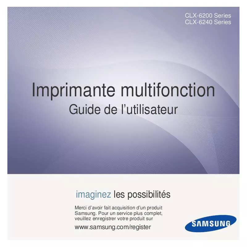 Mode d'emploi SAMSUNG CLX-6240