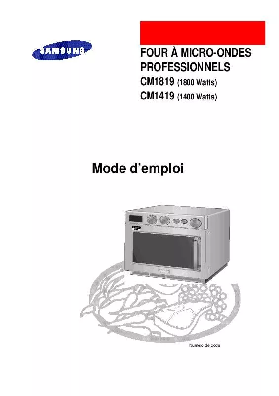 Mode d'emploi SAMSUNG CM1419