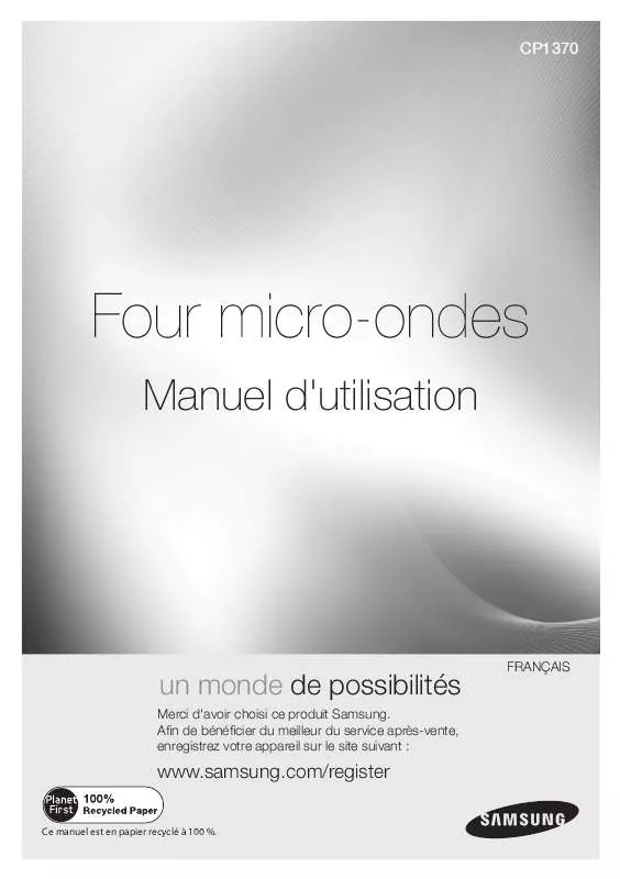 Mode d'emploi SAMSUNG CP1370-B