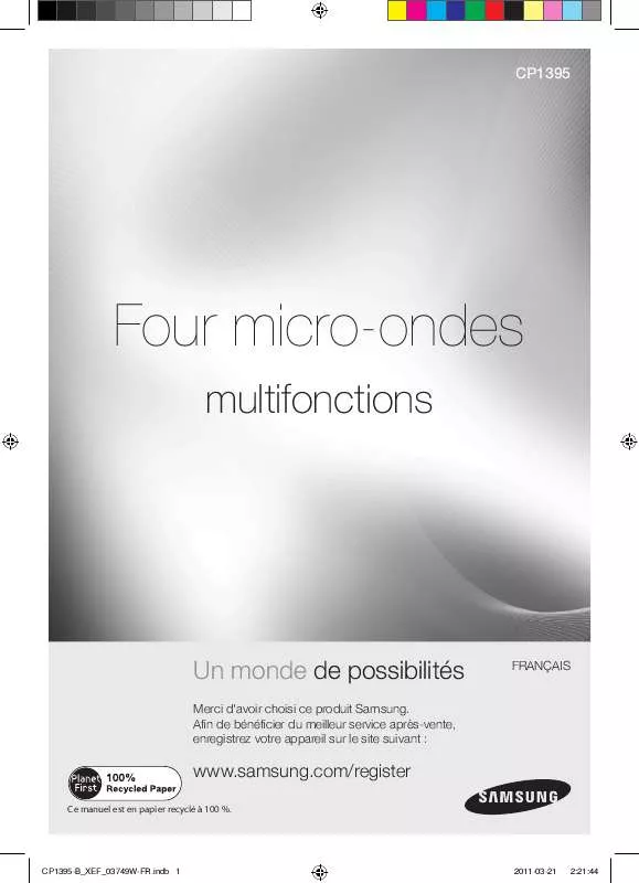 Mode d'emploi SAMSUNG CP1395-EST