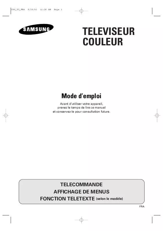 Mode d'emploi SAMSUNG CW-21M63N