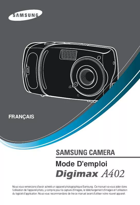 Mode d'emploi SAMSUNG DIGIMAXA402