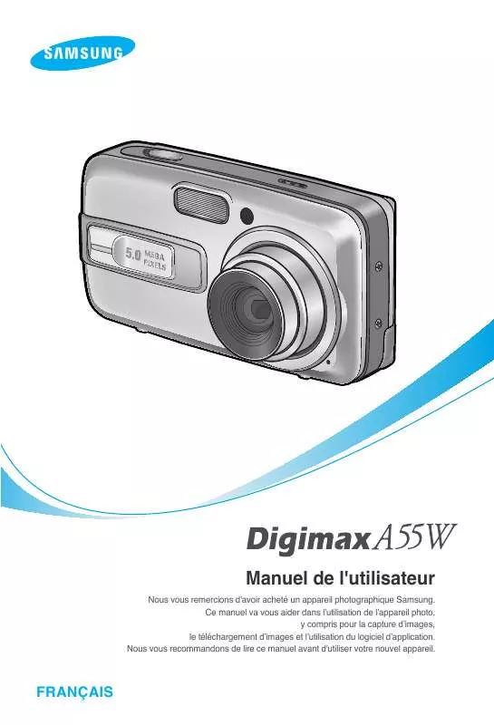 Mode d'emploi SAMSUNG DIGIMAXA55W