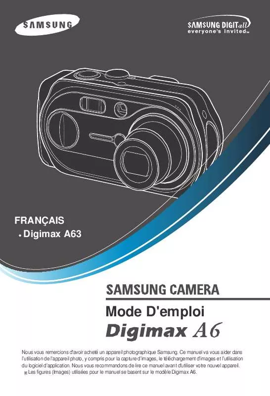 Mode d'emploi SAMSUNG DIGIMAXA6