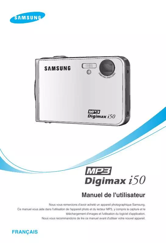 Mode d'emploi SAMSUNG DIGIMAXI50