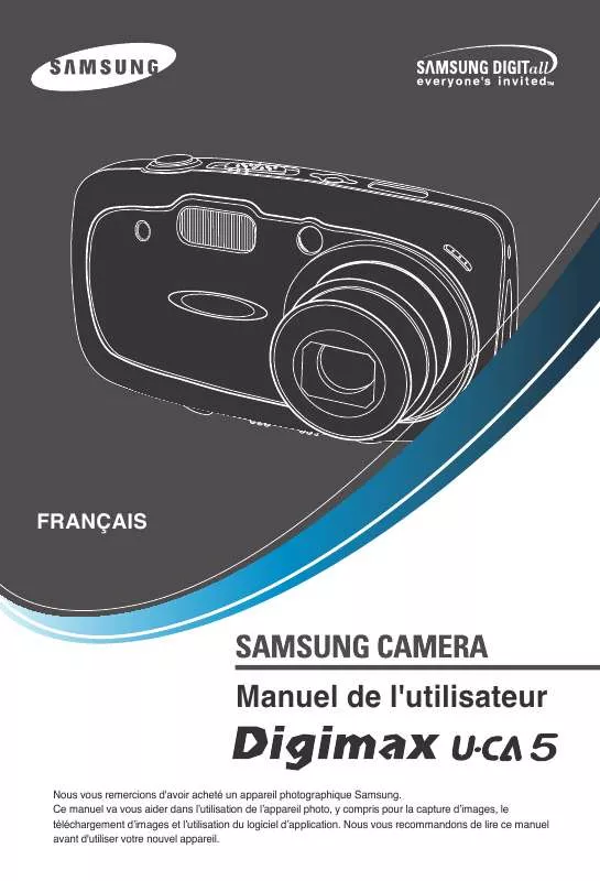 Mode d'emploi SAMSUNG DIGIMAXU-CA 5