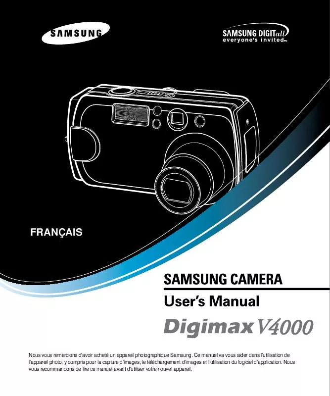 Mode d'emploi SAMSUNG DIGIMAXV4000