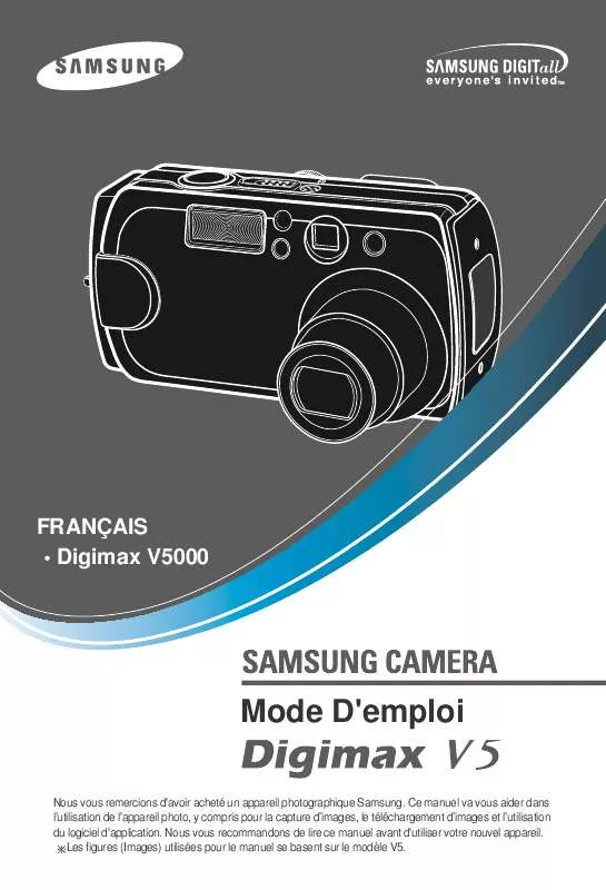 Mode d'emploi SAMSUNG DIGIMAXV5