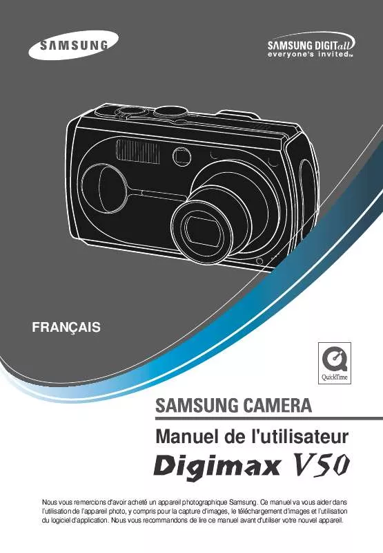 Mode d'emploi SAMSUNG DIGIMAXV50