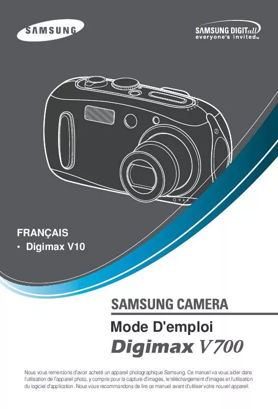 Mode d'emploi SAMSUNG DIGIMAXV700