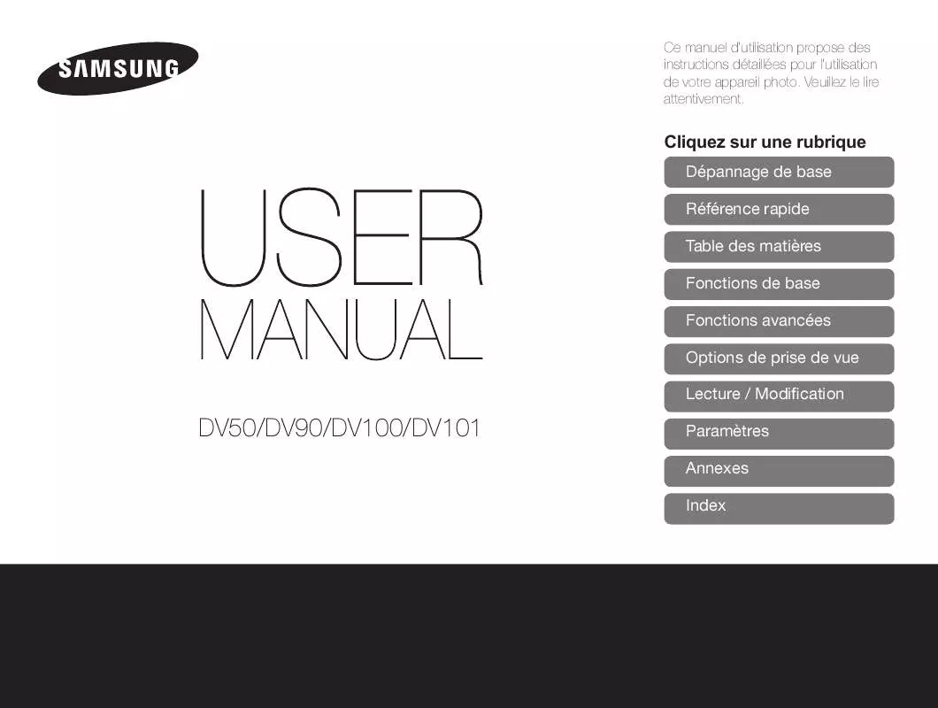 Mode d'emploi SAMSUNG DV100