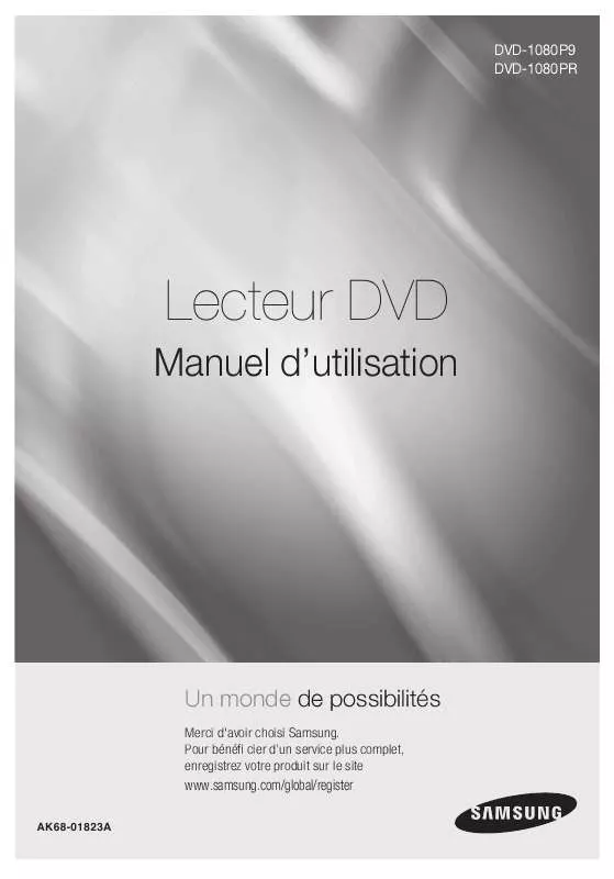 Mode d'emploi SAMSUNG DVD-1080AV