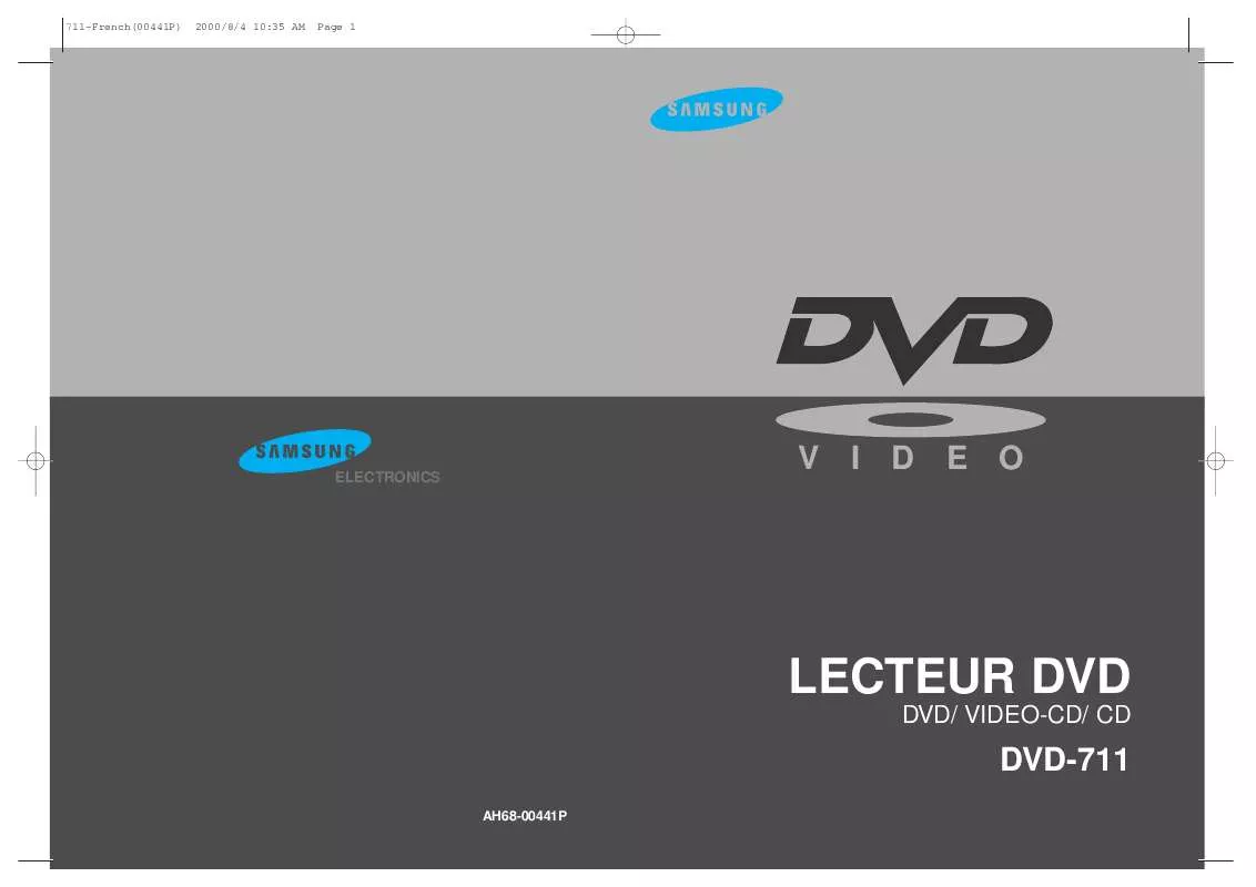 Mode d'emploi SAMSUNG DVD-711-XEF