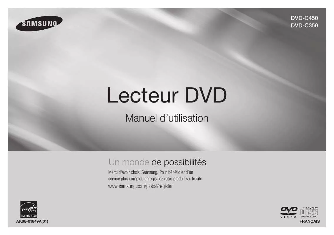 Mode d'emploi SAMSUNG DVD-C450