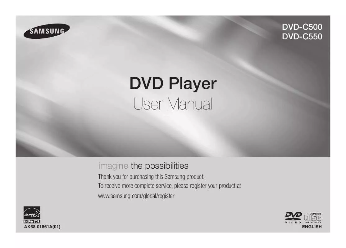 Mode d'emploi SAMSUNG DVD-C500