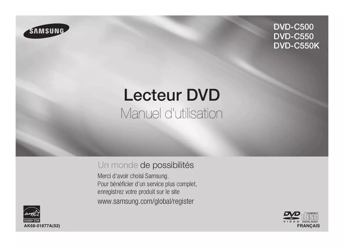 Mode d'emploi SAMSUNG DVD-C510