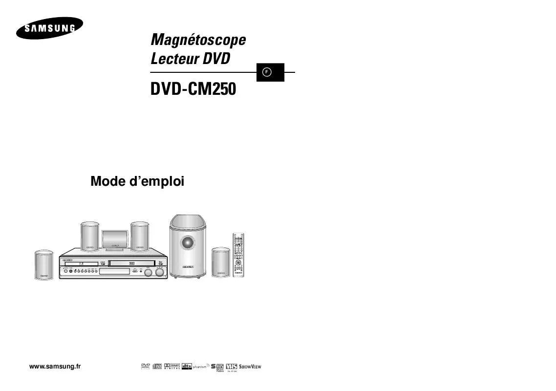 Mode d'emploi SAMSUNG DVD-CM250