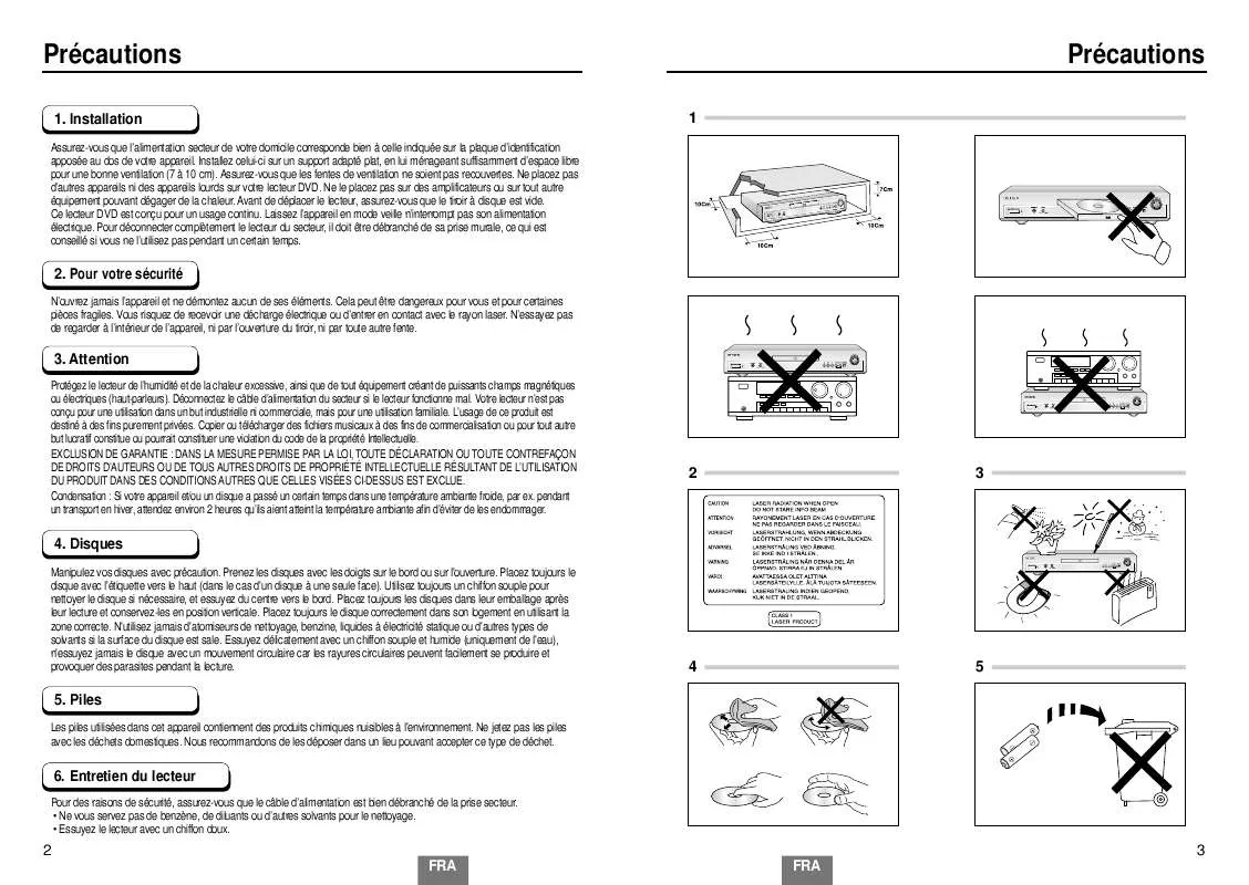 Mode d'emploi SAMSUNG DVD-E232