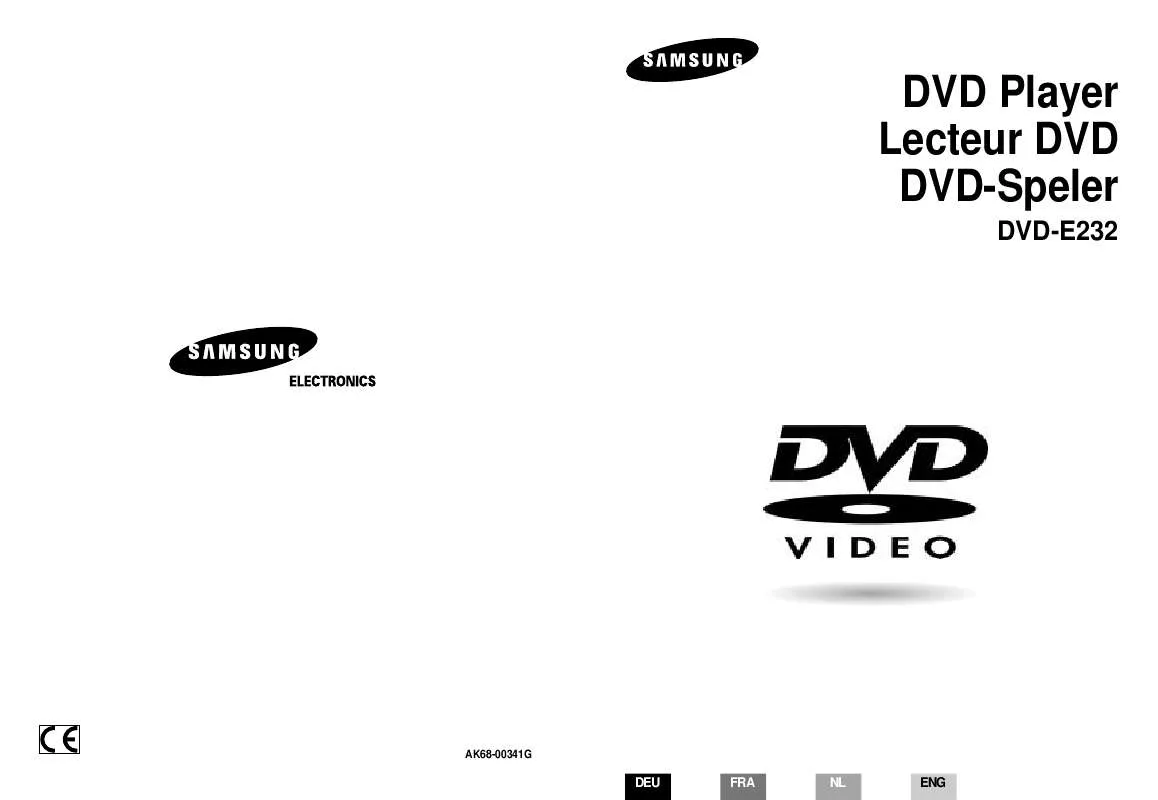 Mode d'emploi SAMSUNG DVD-E232A