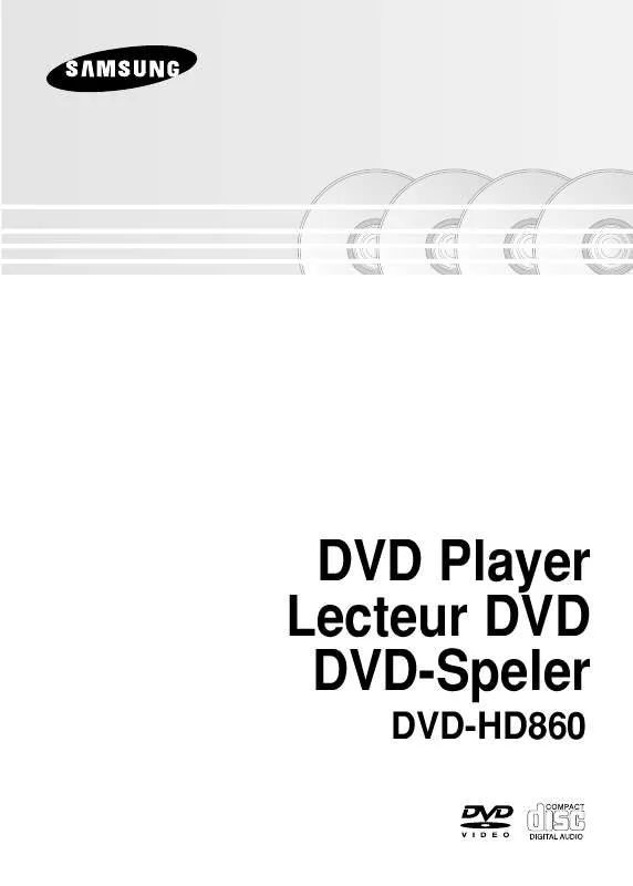 Mode d'emploi SAMSUNG DVD-HD860