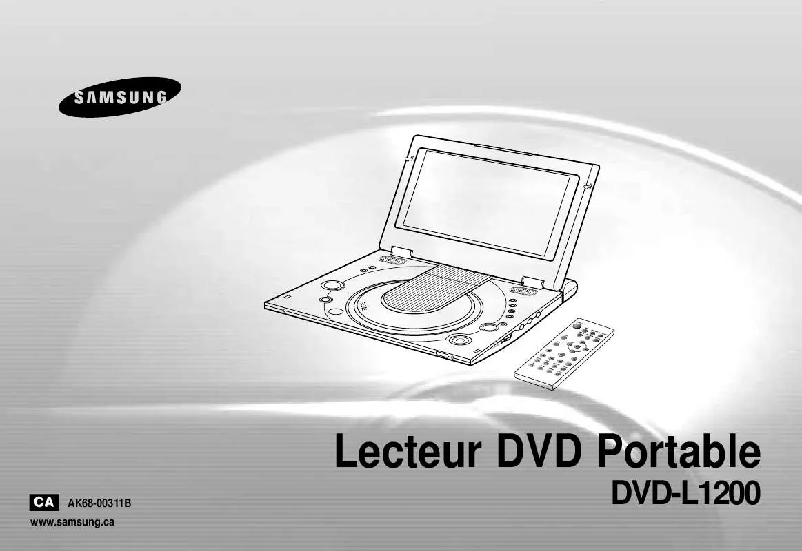 Mode d'emploi SAMSUNG DVD-L1200