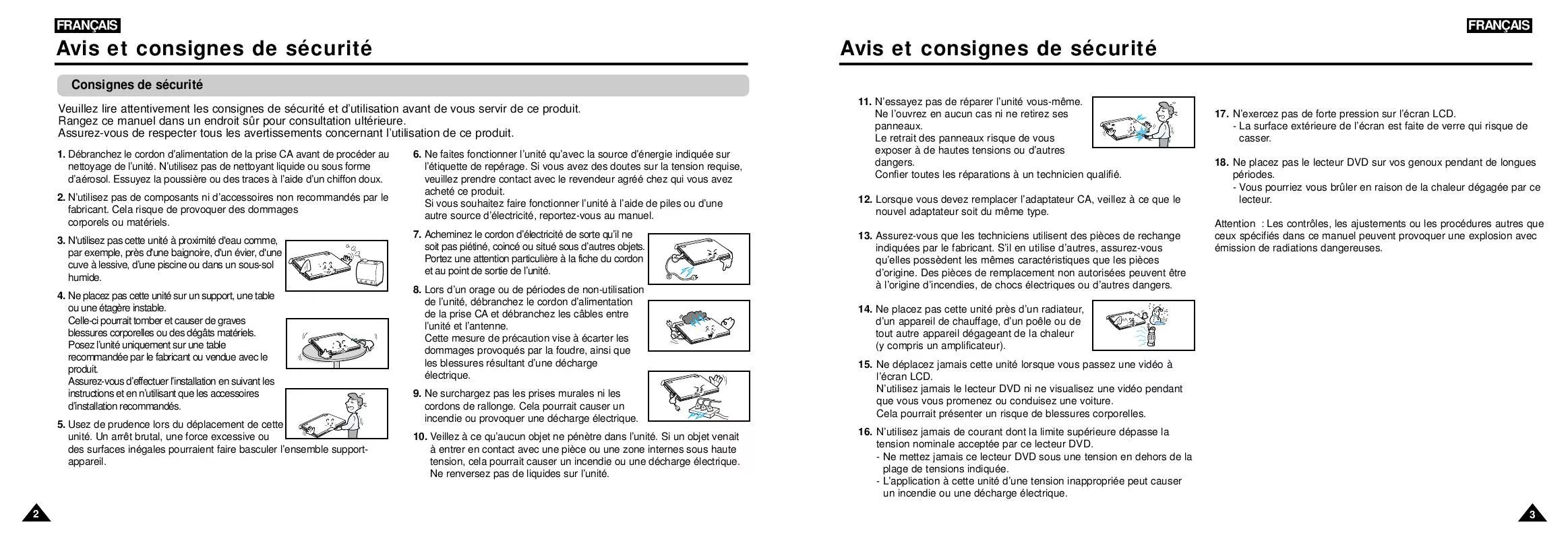 Mode d'emploi SAMSUNG DVD-L300W