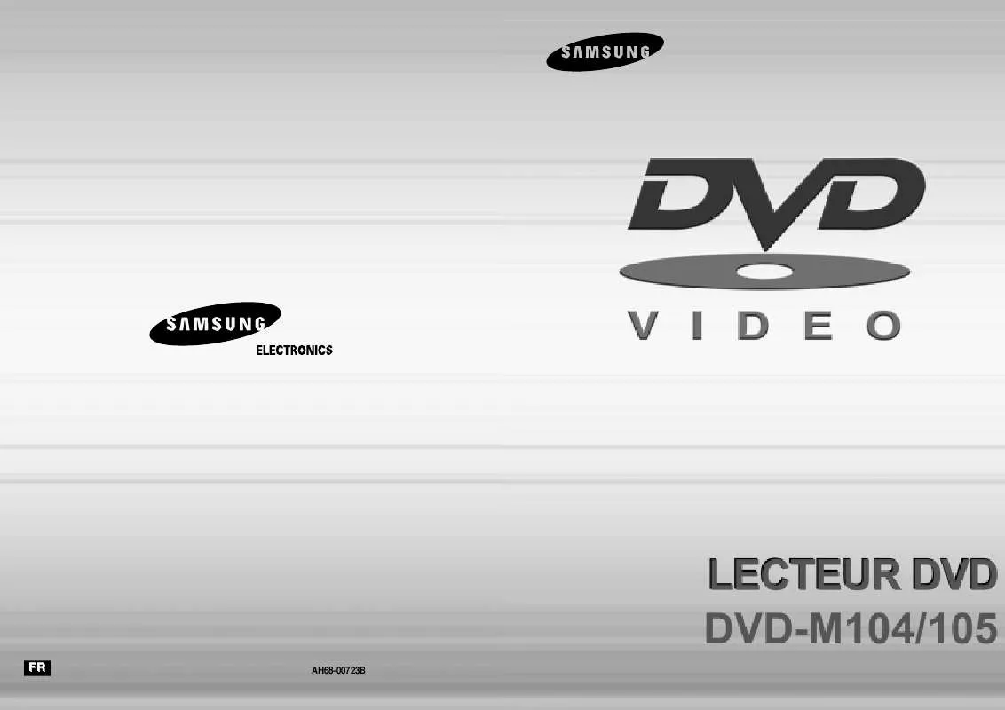 Mode d'emploi SAMSUNG DVD-M104