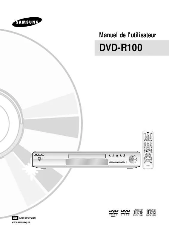 Mode d'emploi SAMSUNG DVD-R100