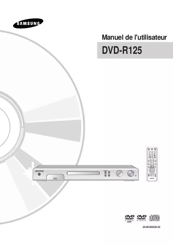 Mode d'emploi SAMSUNG DVD-R125