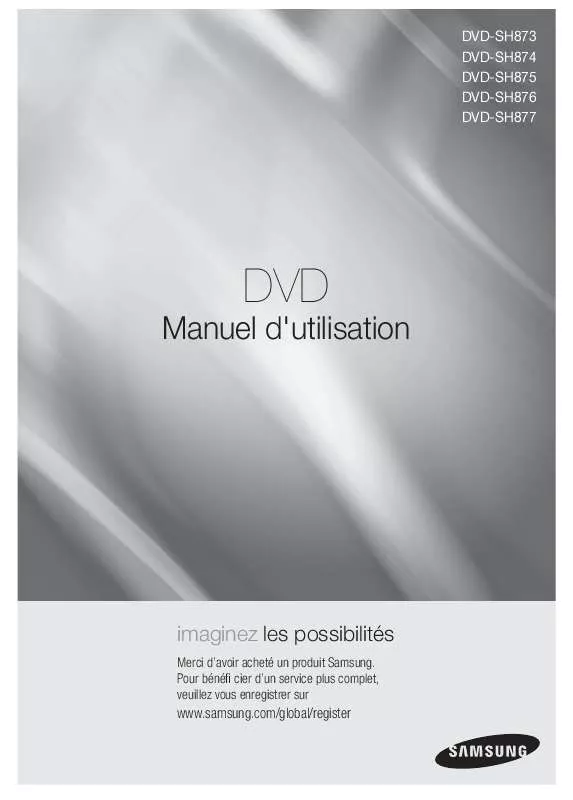 Mode d'emploi SAMSUNG DVD-SH876