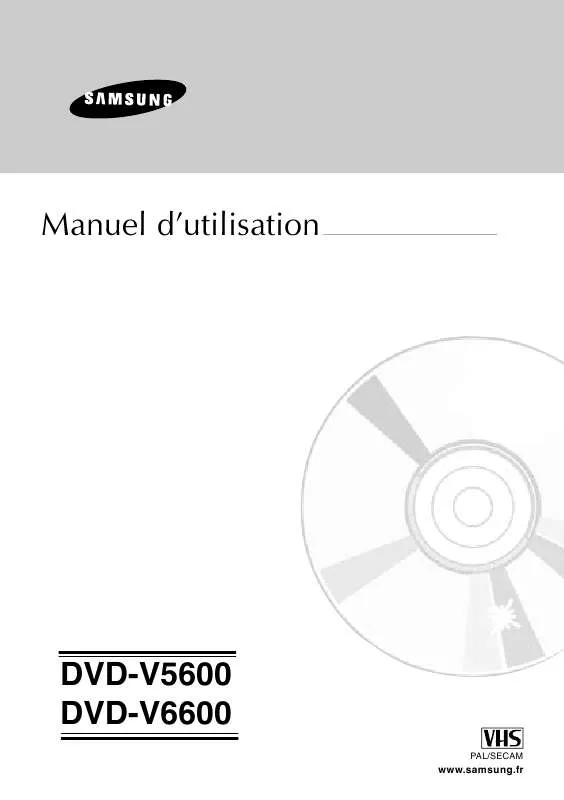 Mode d'emploi SAMSUNG DVD-V5600