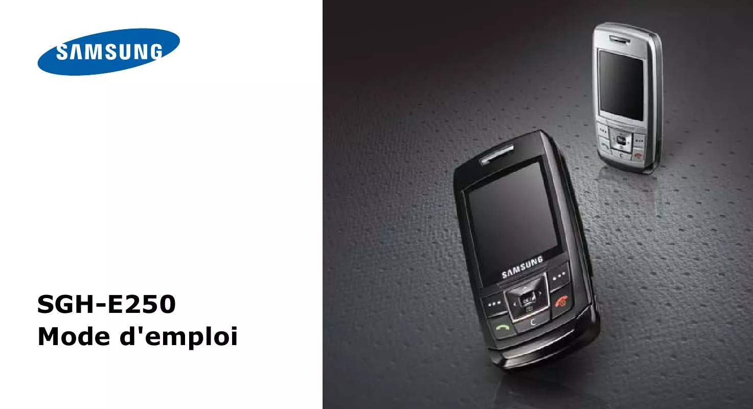 Mode d'emploi SAMSUNG E250